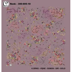 Cenk 100 cm Desenli Oyalık Yazma (Cnk-695-18)