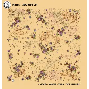 Cenk 100 cm Desenli Oyalık Yazma (Cnk-695-21)