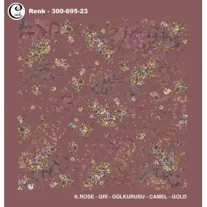 Cenk 100 cm Desenli Oyalık Yazma (Cnk-695-23)