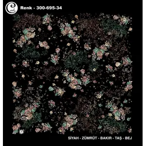 Cenk 100 cm Desenli Oyalık Yazma (Cnk-695-34)