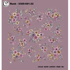 Cenk 100 cm Desenli Oyalık Yazma (Cnk-691-22)