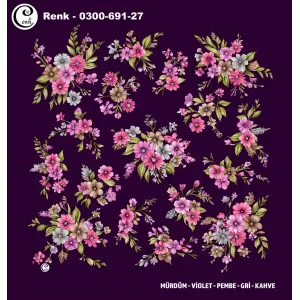Cenk 100 cm Desenli Oyalık Yazma (Cnk-691-27)