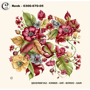 Cenk 100 cm Desenli Oyalık Yazma (Cnk-670-05)
