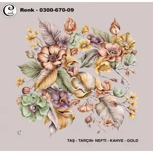 Cenk 100 cm Desenli Oyalık Yazma (Cnk-670-09)