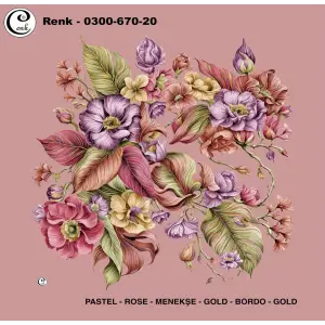 Cenk 100 cm Desenli Oyalık Yazma (Cnk-670-20)