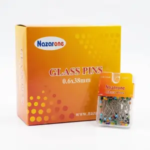 Nazarone Karışık Renk Minelli Toplu Eşarp iğnesi 1 Paket  (Eİ01-08)