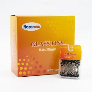 Nazarone Siyah Renk Minelli Toplu Eşarp iğnesi 1 Paket (Eİ01-09)