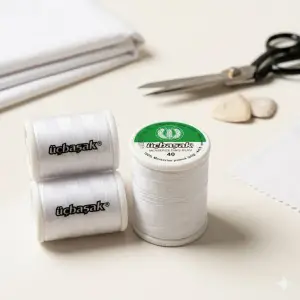 Üçbaşak 900 mt. Dikiş İpi Beyaz-(üçbaşak01)