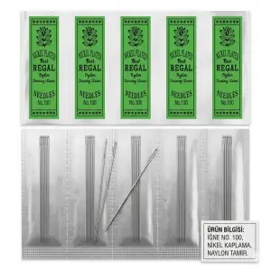 Regal Nikel 100 no Boncuk İğnesi 5 paket - (regal100)