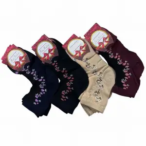 Miss Madam Kadın Desenli Tül Çorap - (mss01-03)