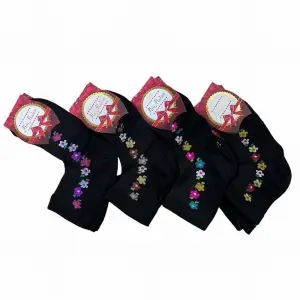 Miss Madam Kadın Desenli Tül Çorap - (mss01-07)