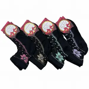 Miss Madam Kadın Desenli Tül Çorap - (mss01-08)