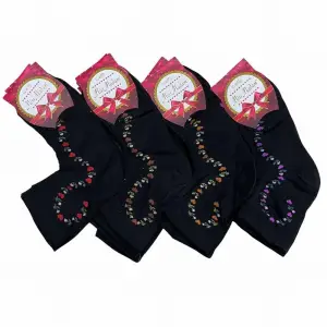 Miss Madam Kadın Desenli Tül Çorap - (mss01-11)