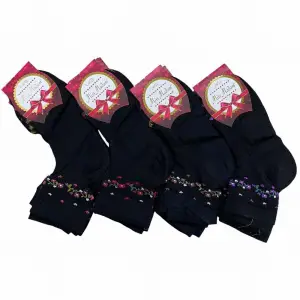 Miss Madam Kadın Desenli Tül Çorap - (mss01-13)