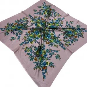 Huzurlu İpek Polyester Oyalık Yazma 100 cm - (PY02-06)