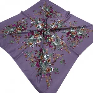 Huzurlu İpek Polyester Oyalık Yazma 100 cm - (PY02-07)