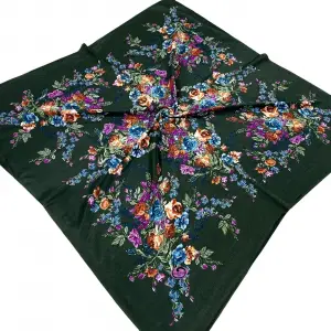 Huzurlu İpek Polyester Oyalık Yazma 100 cm - (PY02-08)