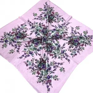 Huzurlu İpek Polyester Oyalık Yazma 100 cm - (PY02-11)