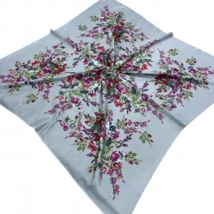 Huzurlu İpek Polyester Oyalık Yazma 100 cm - (PY02-16)