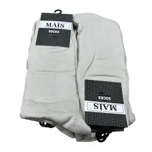 İhracat Fazlası Toptan Erkek Çorap 12’li Bej Paket -(IH01-07)