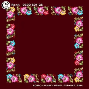 Cenk 100cm Ortası Boş Oyalık Yazma (Cnk-601-26)