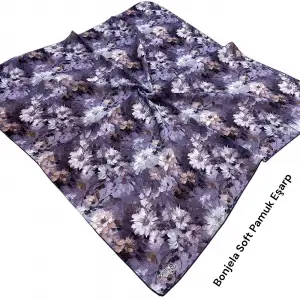 Bonjela El Dikişli Dijital Soft Eşarp-soft58-02