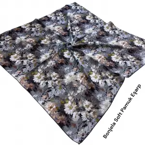Bonjela El Dikişli Dijital Soft Eşarp-soft58-05