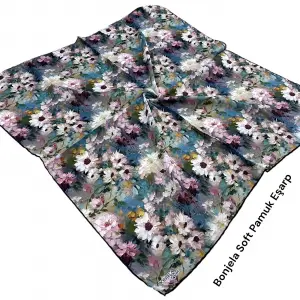 Bonjela El Dikişli Dijital Soft Eşarp-soft58-06