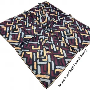 Mono Scarfs El Dikişli Dijital Soft Eşarp-soft07-04
