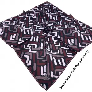 Mono Scarfs El Dikişli Dijital Soft Eşarp-soft07-05