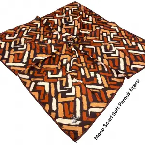 Mono Scarfs El Dikişli Dijital Soft Eşarp-soft07-07