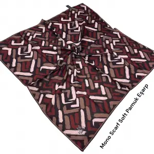 Mono Scarfs El Dikişli Dijital Soft Eşarp-soft07-13