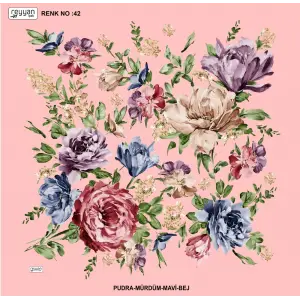 Reyyan İpek 100 cm Desenli Oyalık Yazma (ryyn-454-23)