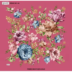 Reyyan İpek 100 cm Desenli Oyalık Yazma (ryyn-454-22)