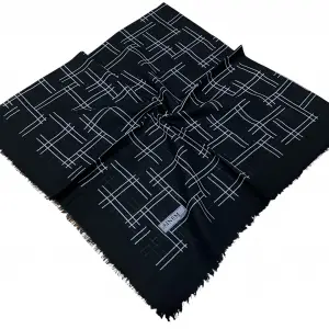 Sinem Dimi Pamuk Eşarp -(Siyah-Gri Serisi) -(FE542-11)