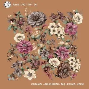 Cenk 100 cm Desenli Oyalık Yazma (Cnk-716-26)