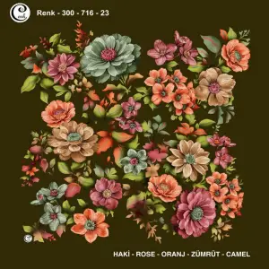 Cenk 100 cm Desenli Oyalık Yazma (Cnk-716-23)