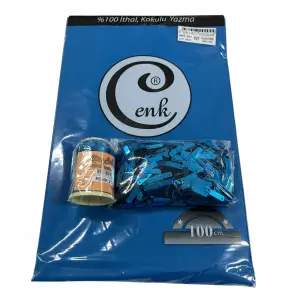 Cenk Düz Yazma Elektrik Mavisi + Altınbaşak Polyester Oya İpi + Baget Oya Pulu Seti – Hazır Oya Paketi (200 TL) (305-021)