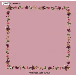 Reyyan İpek 100 cm Desenli Oyalık Yazma (ryyn-455-04)