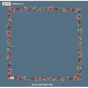 Reyyan İpek 100 cm Desenli Oyalık Yazma (ryyn-455-10)