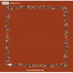 Reyyan İpek 100 cm Desenli Oyalık Yazma (ryyn-455-14)