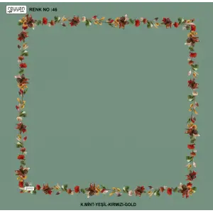 Reyyan İpek 100 cm Desenli Oyalık Yazma (ryyn-455-26)