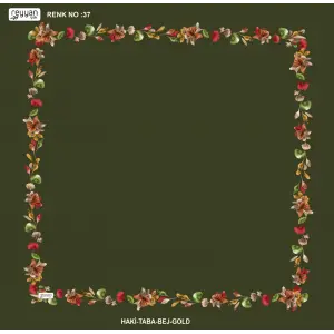 Reyyan İpek 100 cm Desenli Oyalık Yazma (ryyn-455-27)