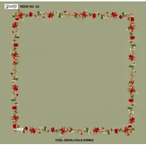 Reyyan İpek 100 cm Desenli Oyalık Yazma (ryyn-455-28)