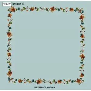 Reyyan İpek 100 cm Desenli Oyalık Yazma (ryyn-455-29)