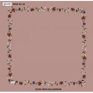 Reyyan İpek 100 cm Desenli Oyalık Yazma (ryyn-455-33)