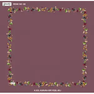 Reyyan İpek 100 cm Desenli Oyalık Yazma (ryyn-455-35)