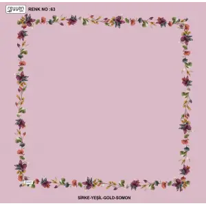 Reyyan İpek 100 cm Desenli Oyalık Yazma (ryyn-455-36)