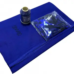 Reyyan İpek 3’lü Hazır Oya Paketi Saks-066 | Yazma + Oya İpi + Baget Pleksi Pul Seti-RHP066