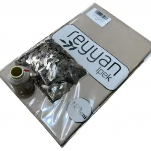 Reyyan İpek 3’lü Hazır Oya Paketi Açık Taş - 003 | Yazma + Oya İpi + Baget Pleksi Pul Seti-RHP003